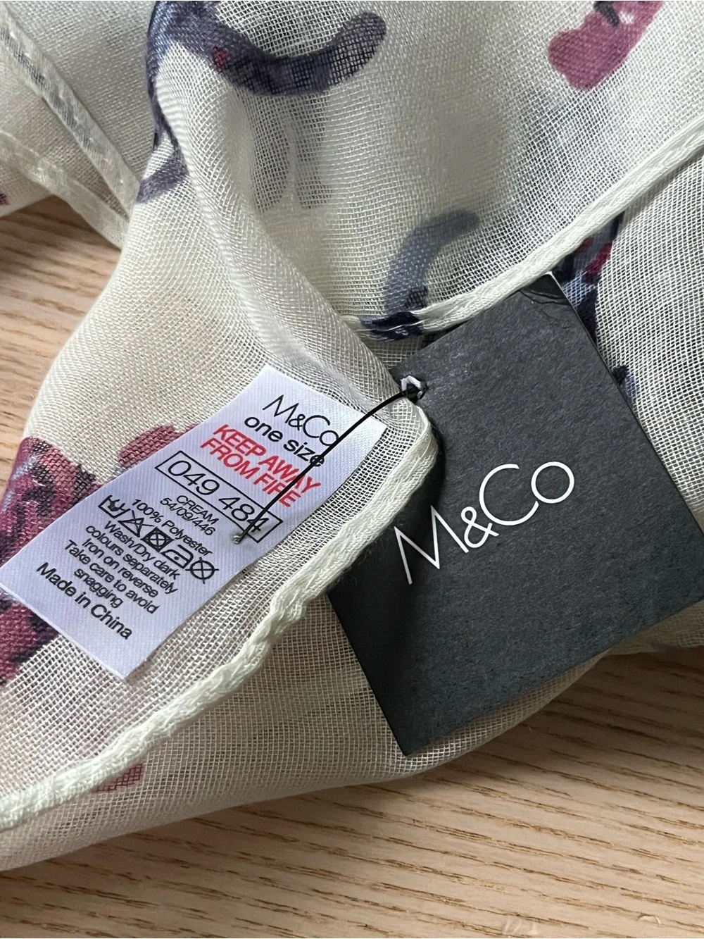 M&Co lightweight polyester
